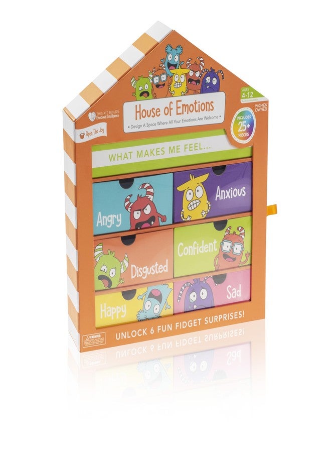 Open The Joy House of Emotions - DIY Emotional Playhouse Kit for Kids Ages 4-12, Social Emotional Learning (SEL) Activities, Creative Crafting for Emotional Intelligence and Mindfulness - Image 1